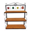 Ver imagem 1 de prateleira multiuso artesanal rústica ferro madeira 3 andares