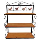 Ver imagem 3 de prateleira multiuso artesanal rústica ferro madeira 3 andares