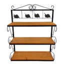 Ver imagem 5 de prateleira multiuso artesanal rústica ferro madeira 3 andares