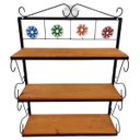 Ver imagem 6 de prateleira multiuso artesanal rústica ferro madeira 3 andares