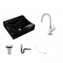 Ver imagem 2 de Kit Cuba Q440 com Torneira 1198 Metal e Válvula 1 Pol. Sifão Cromado e Flexível Compace