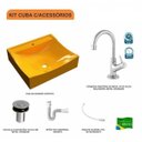 Ver imagem 3 de Kit Cuba Q440 com Torneira 1198 Metal e Válvula Click 1"b e Sifão Pvc e Flexível Compace
