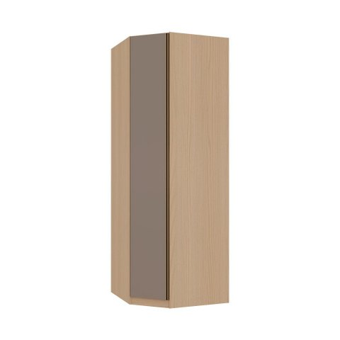 Guarda Roupa Modulado Canto Obliquo 1 Porta 1 Cabideiro 6 Prateleiras Essenza Luciane Móveis