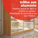 Ver mais imagens de Guarda-Roupa Solteiro com Espelho 2 Portas de Correr e 2 Gavetas Peônia Yescasa Cinamomo/Off White Marrom