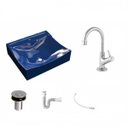 Ver imagem 2 de Kit Cuba Q440 com Torneira 1198 Metal e Válvula Click 1"b e Sifão Pvc e Flexível Compace