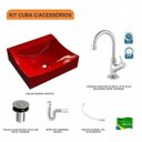Ver imagem 3 de Kit Cuba Q440 com Torneira 1198 Metal e Válvula Click 1"b e Sifão Pvc e Flexível Compace