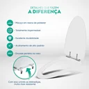 Ver imagem 3 de Assento Sanitario Poliester One Piece Branco para vaso Deca