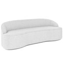Ver imagem 1 de Sofá 4 Lugares Curvo Sala de Estar Living Lótus D02 Bouclê Branco 280 cm B-53 - Lyam Decor