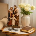 Ver imagem 2 de Escultura Sagrada Familia em Resina 22cm