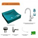 Ver imagem 3 de Kit Cuba Q440 com Torneira 1198 Metal e Válvula Click 1"b e Sifão Cromado e Flexível Compace