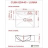 Kit Cuba Q440 com Torneira 1198 Metal e Válvula Click 1"b e Sifão Cromado e Flexível Compace - 8