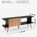 Ver imagem 4 de Rack TV 50 Polegadas 115cm Tokyo Porta Basculante Byhouse