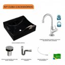 Ver imagem 3 de Kit Cuba Q440 com Torneira 1198 Metal e Válvula Click 1"b e Sifão Cromado e Flexível Compace
