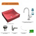 Ver imagem 3 de Kit Cuba Q440 com Torneira 1198 Metal e Válvula Click 1"b e Sifão Cromado e Flexível Compace