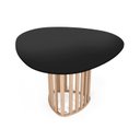 Ver imagem 1 de Mesa de Jantar Orgânica 4 Lugares 120x118cm MDF Preto e Jade - Straub Web
