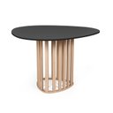 Ver imagem 2 de Mesa de Jantar Orgânica 4 Lugares 120x118cm MDF Preto e Jade - Straub Web