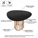 Ver imagem 3 de Mesa de Jantar Orgânica 4 Lugares 120x118cm Preto/jade - Straub Web