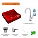 Ver imagem 3 de Kit Cuba Q440 com Torneira 1198 Metal e Válvula Click 1"b e Sifão Cromado e Flexível Compace