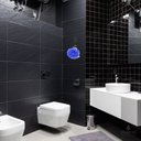 Ver imagem 5 de Porta Toalha Gancho Cabide Para Banheiro Quadrado Preto