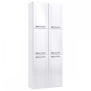 Paneleiros em Aço Topázio 6 Portas 5 Prateleiras Branco - Telasul