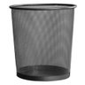 Cesto Lixeira Escritório Preto Telada Inox 8,5l 26x23x23cm - 1