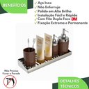 Ver imagem 2 de Porta Shampoo Adesivo sem Furar Parede Inox Df