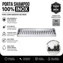 Ver imagem 3 de Porta Shampoo Adesivo sem Furar Parede Inox Df