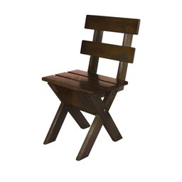 Conjunto Mesa 2m e 8 Cadeiras Madeira Maciça Eucalipto Escuro - 3