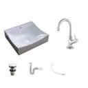 Ver imagem 2 de Kit Cuba Q440 com Torneira 1198 Metal e Válvula Click 1 Pol. Sifão Pvc e Flexível Compace