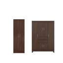 Ver imagem 3 de Conjunto Guarda Roupa 6 Portas e Sapateira Toledo Cafe Touch