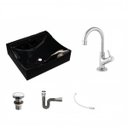 Ver imagem 2 de Kit Cuba Q440 com Torneira 1198 Metal e Válvula Click 1 Pol. Sifão Cromado e Flexível Compace