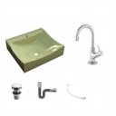 Ver imagem 2 de Kit Cuba Q440 com Torneira 1198 Metal e Válvula Click 1 Pol. Sifão Cromado e Flexível Compace