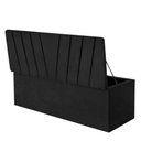 Ver imagem 3 de Calçadeira Baú Recamier Queen 160CM Bélgica Courino Preto - D A DECOR