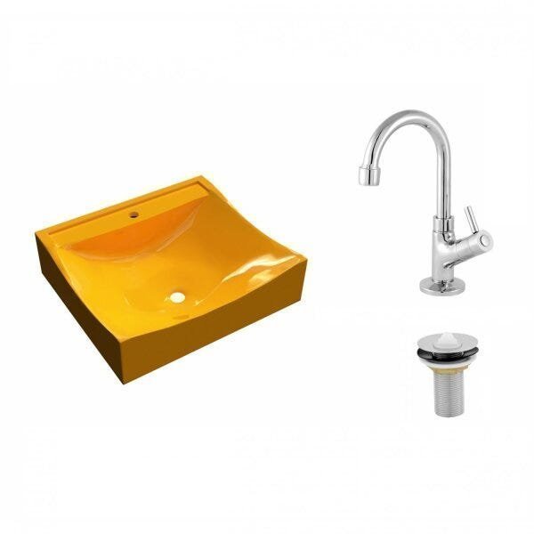 Kit Cuba Q440 com Torneira 1198 Metal e Válvula 1 Pol. Compace - 2