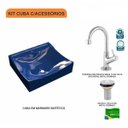 Ver imagem 3 de Kit Cuba Q440 com Torneira 1198 Metal e Válvula 1 Pol. Compace