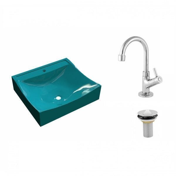 Kit Cuba Q440 com Torneira 1198 Metal e Válvula 1 Pol. Compace - 2