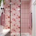 Ver imagem 1 de Adesivo Para Vidro Box Banheiro Jateado Decorado Cherry Prova D'Agua - 0,90 x 2,00m