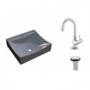 Ver imagem 2 de Kit Cuba Q440 com Torneira 1198 Metal e Válvula 1 Pol. Compace