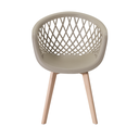 Ver imagem 3 de Kit 4 Cadeiras Web Wood Fendi para Sala, Varanda Gourmet e Cozinha