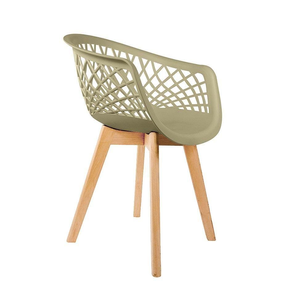 Kit 4 Cadeiras Web Wood Fendi - 4