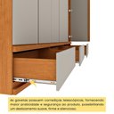 Ver imagem 3 de Guarda-Roupa Casal com 6 Portas e 3 Gavetas 270cm Multimóveis CR35488 Cinamomo/Off White