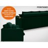 Sofá Positano 2,00M Sem Caixa, Retrátil e Reclinável Velosuede Verde - Netsofás - 3