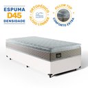 Ver imagem 2 de Cama Box Solteiro com Colchão de Espuma D45 Strong One Face Branco