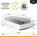 Ver imagem 3 de Cama Box Solteiro com Colchão de Espuma D45 Strong One Face Branco