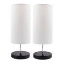 Ver imagem 4 de Kit 2 Abajur Luminaria de Mesa Redondo Interruptor Ref 84 Decoração Casa Sala Quarto Escritório