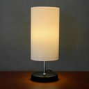 Ver imagem 2 de Kit 2 Abajur Luminaria de Mesa Redondo Interruptor Ref 84 Decoração Casa Sala Quarto Escritório