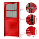 Ver imagem 2 de Porta de Sala Alumínio 86 Dir. V.Boreal Vermelho Brimak