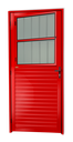 Ver imagem 1 de Porta de Sala Alumínio 86 Dir. V.Boreal Vermelho Brimak