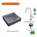 Ver imagem 3 de Kit Cuba Q440 com Torneira 1198 Metal e Válvula Click 1"b Compace
