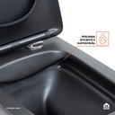 Ver imagem 4 de Vaso Sanitário Suspenso Saída Horizontal Esmeralda Pingoo.casa - Preto